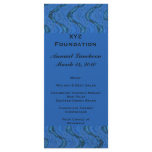 Blue pattern Menu rack cards