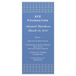 Blue pattern Menu rack cards