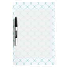 Blue Pattern Quatrefoil Dry Erase Boards
