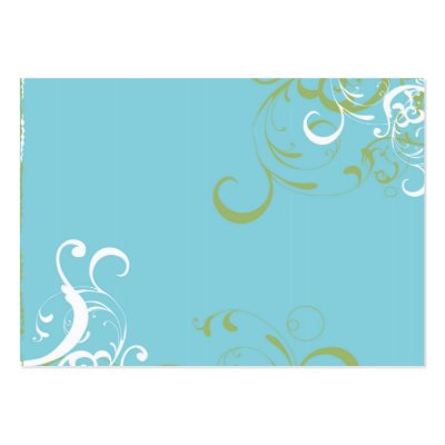 Blue patterns Profile Card Business Card Template by coconutpie