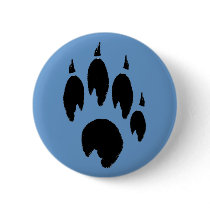 Blue Paw Button