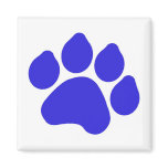 Blue Paw Print Magnet