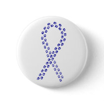 Blue Pawprint Ribbon