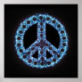 blue peace canvas print
