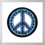 blue peace canvas print