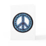 blue peace greeting card