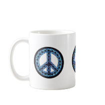 blue peace mug