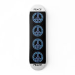 blue peace sign skateboard