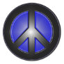 Blue Peace Sign Sticker