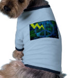 Blue Peace Symbol Hit by Lightning Pet Clothing