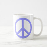 Blue Peace Symbol Mug
