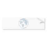 Blue Peace Symbol World Peace Bumper Stickers