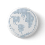 Blue Peace Symbol World Peace buttons