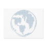 Blue Peace Symbol World Peace Post Card