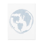 Blue Peace Symbol World Peace Postcard