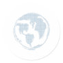 Blue Peace Symbol World Peace Round Stickers