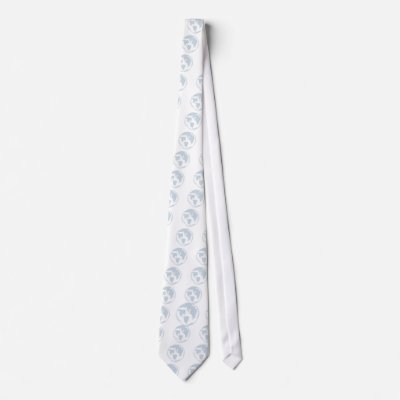 Blue Peace Symbol World Peace Tie by Groovynet