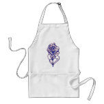 Blue Peacock Feather aprons
