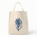 Blue Peacock Feather bags