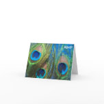 Blue Peacock Wedding RSVP cards