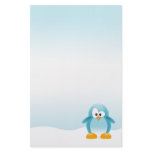 Blue Penguin Personalized Stationery