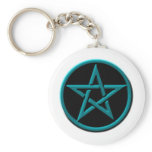 blue pentagram keychains