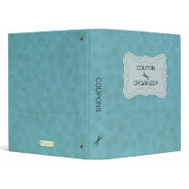 Blue Personalised Coupon Organiser Binder binders