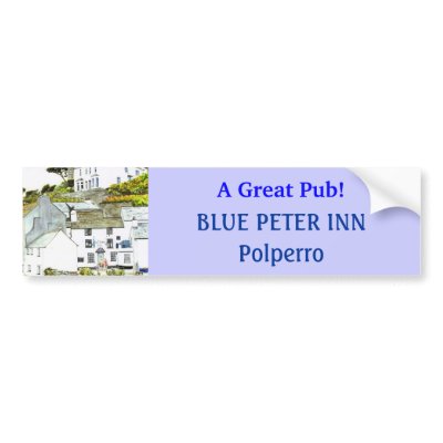 'Blue Peter Inn' Bumper Sticker by picklelillysdad