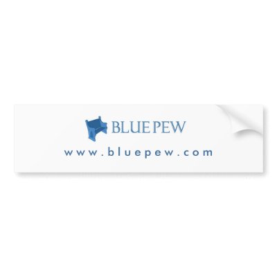 Blue Pew Bumper Sticker by bluepew
