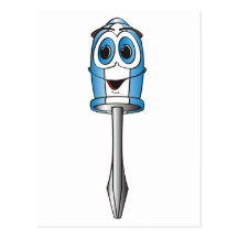 Blue Phillips Screwdriver Postcards