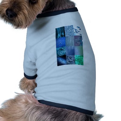 Blue Photo Collage Pet Shirt by inspirationzstore