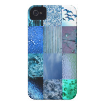 Blue Photography Collage iPhone 4 Cases