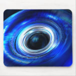 Blue Photon Wave Mousepad