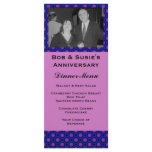 Blue pink Circles Menu rack cards