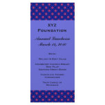 Blue pink Circles Menu rack cards