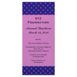 Blue pink Circles Menu rack cards