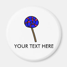 Blue & Pink lolly | magnet