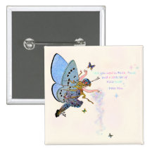Blue Pixie Dust Button
