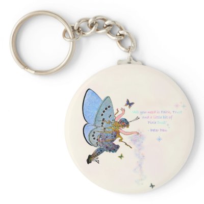 Blue Pixie Dust Key Chain by IrishPirateQueen
