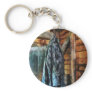 Blue Plaid Jacket in Cabin Keychain