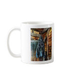 Blue Plaid Jacket in Cabin Mug