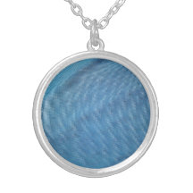 Blue Plastic Mesh Custom Jewelry