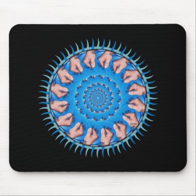 Blue Plastic Mouse Pads by philthebasket