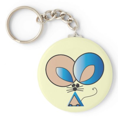 Blue Pocket Mouse Keychain by RLMdesignes