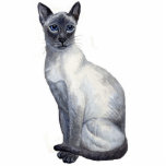 Blue point siamese cat sculpture acrylic cut outs