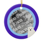 Blue Polar Bears Ornament