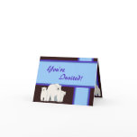 Blue Polar Bears Shower Invitation