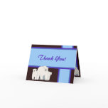 Blue Polar Bears Thank You Card