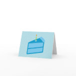 Blue Polka Dot Cake Thank You Cards