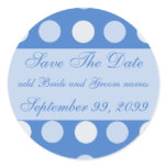 Blue Polka Dots Save The Date Reminders